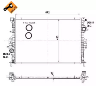 WILMINK GROUP wg1722618 -  Радиатор, охлаждение двигателя